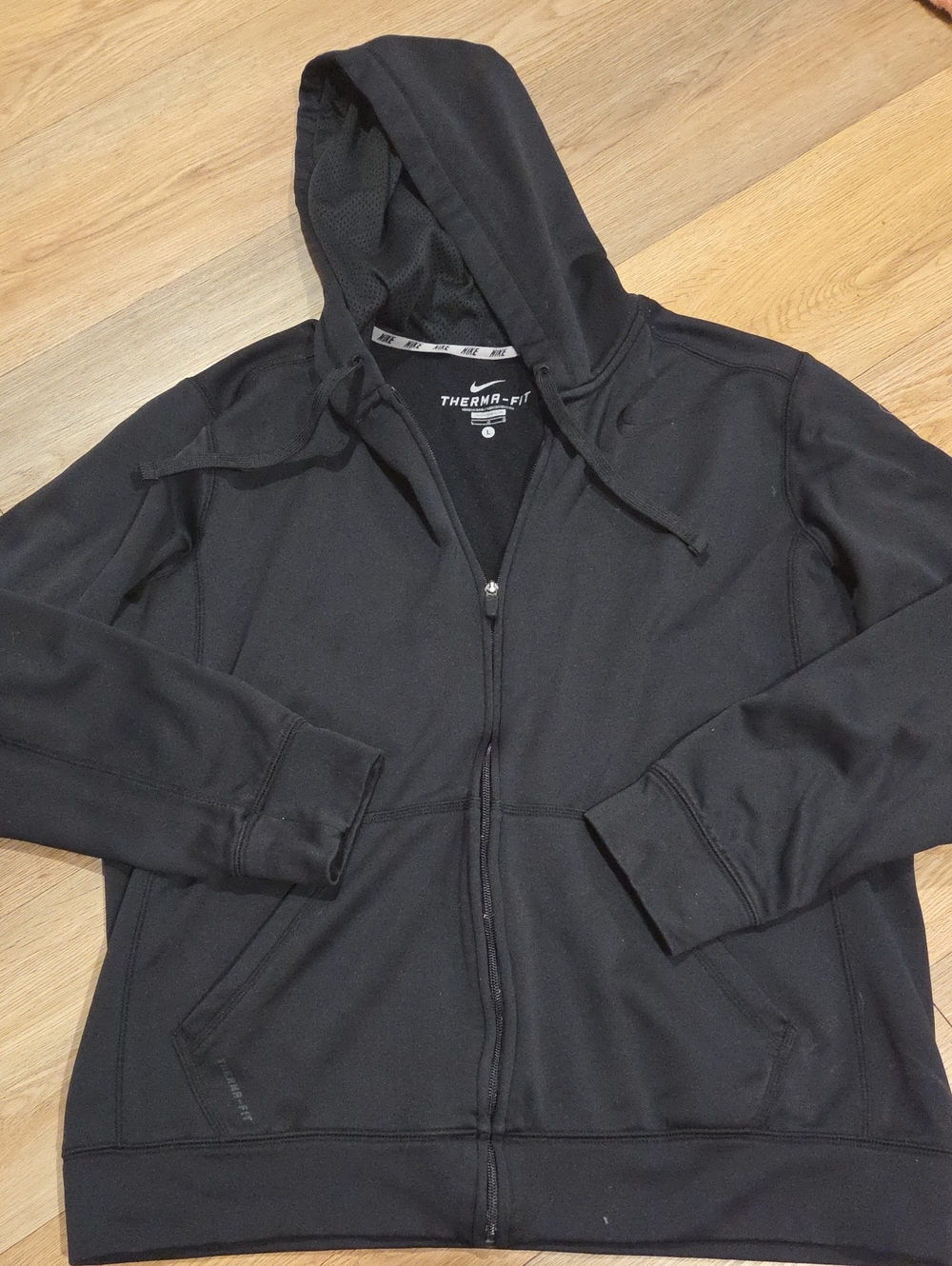 Nike Black Therma-FIT Full-Zip Hoodie Jacket
